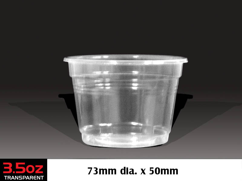 Ice Cream Cups 3.5oz Transparent